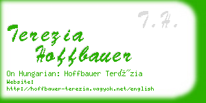 terezia hoffbauer business card